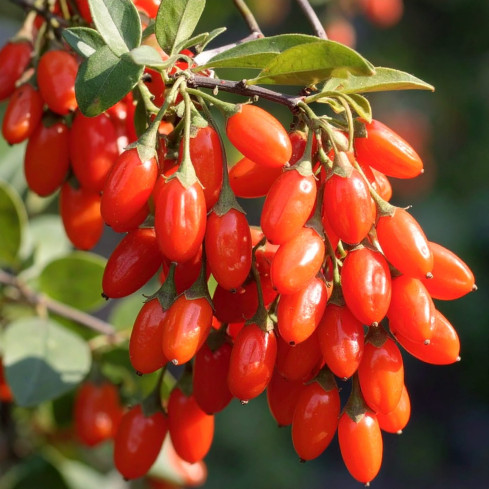 R2123 GOJI BERRIES frosthart scharlachrot gesunde Früchte dornig