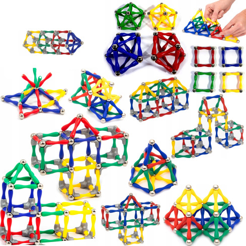 TG59932 Magnetische Lernbauklötze, 70-teiliges Puzzle