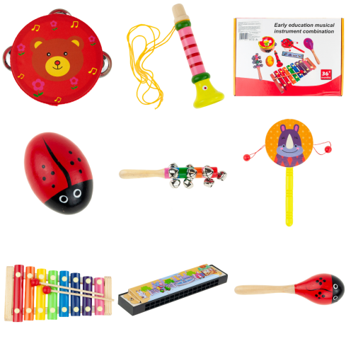 KSL706389 Holzinstrumente für Kinder – Xylophon – Musikinstrumentenset