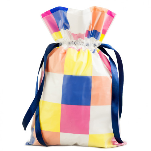 1338 TASCHE BUNTE QUADRATE FÜR PRZENTY TASCHE S 24X36
