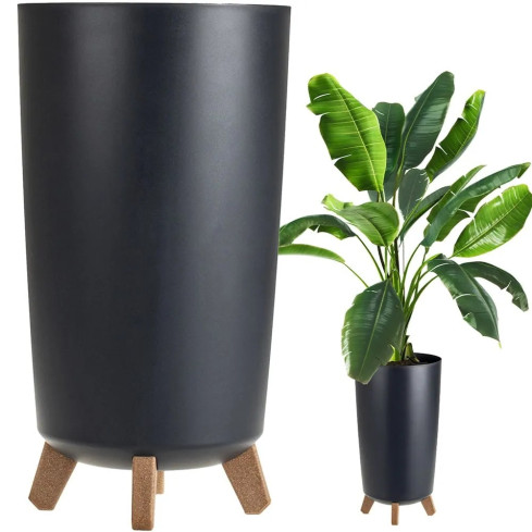 DGTL240-S433 Blumentopf „Gracia Tubus Slim“ in Anthrazit