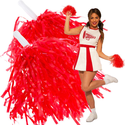 TG67402 CHEERLEADER POM POMS CHEERLEADER TANZ FARBEN
