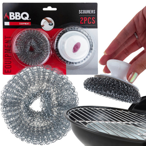 AMS3768 GRILLSCHWÄMME DRAHT SCHEUERSCHWAMM GRILL SCHEUERSCHWAMM