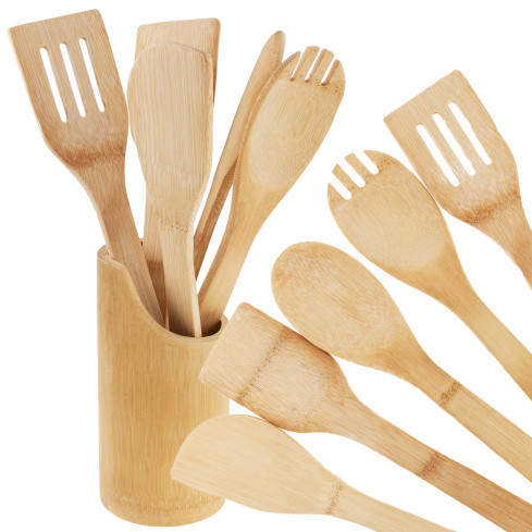 MUT2346 KÜCHENUTENSILIEN ZUBEHÖR SET LÖFFEL SPACHTEL IM STÄNDER 6TLG.