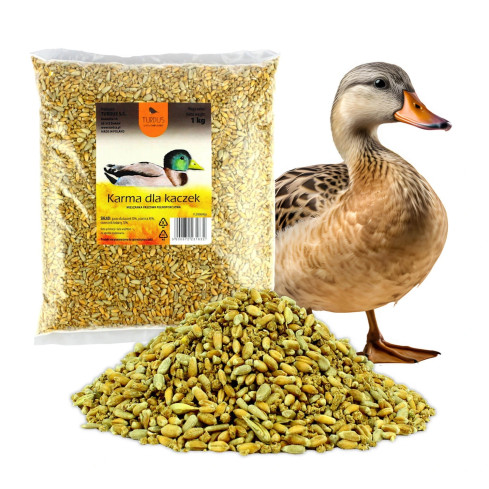 Entenfutter, Winterfutter für Vögel, Futtermischung mit Sonnenblumenkernen, 1 kg