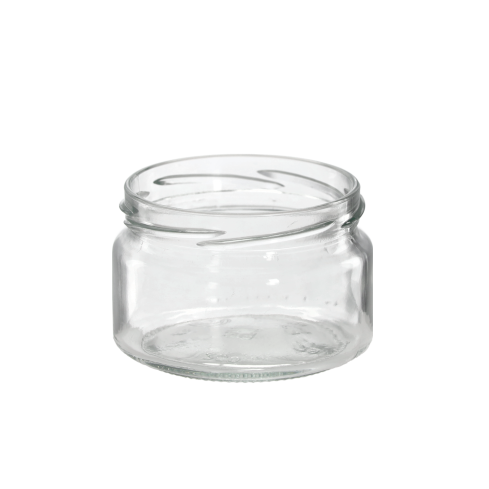 Glasgefäß 250 ml, Einmachgläser für Eingemachtes, Honig, Marmelade und Konfitüre, Durchmesser 82 mm