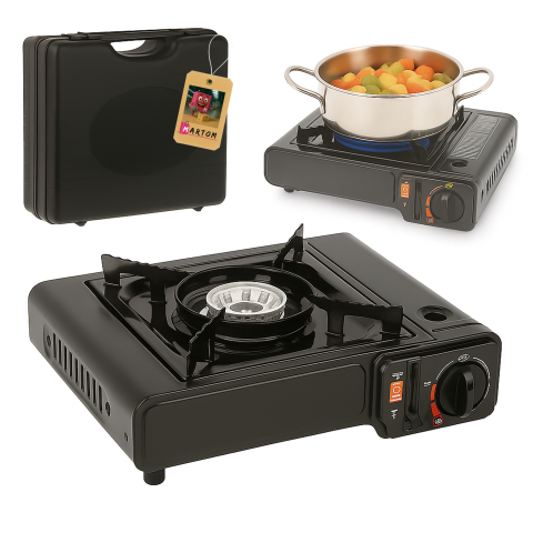GAS0957 TOURIST GASHERD 2IN1 FÜR KARTUSCHE/FLASCHE 2.8KW