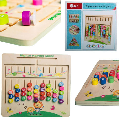 TG67010 Holzsortierspiel, Puzzle, Lernspiel, Zuordnungsspiel, Montessori, Logikspiel