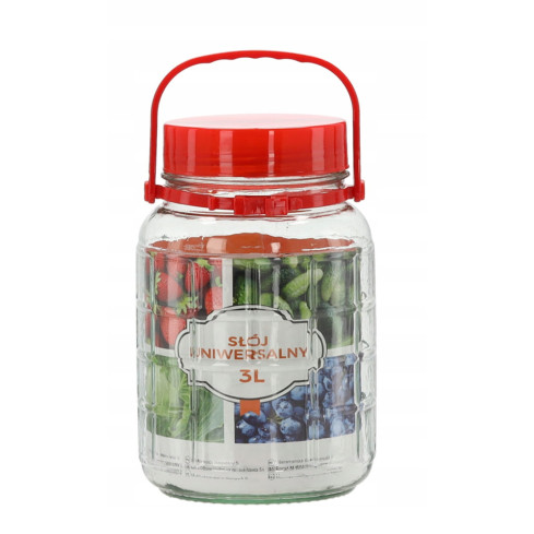 Universelles Vorratsglas, mit Kunststoffdeckel, 3 l