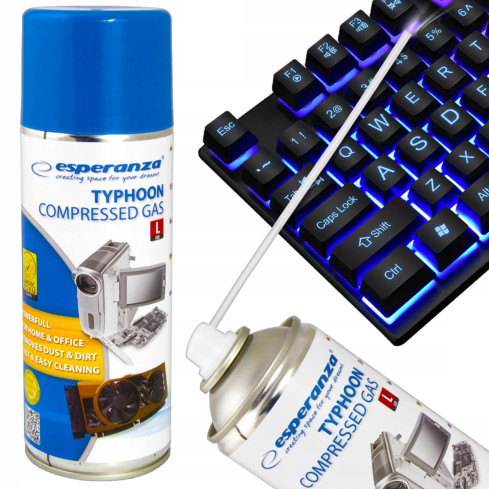 ES23 DRUCKLUFT MIT RÖHREN 400ml REINIGUNGSSPRAY ESPERANZA
