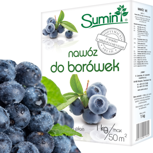 SUM12 Dünger für Heidelbeeren, Sumin, 1 kg, optimale Zusammensetzung, zur Düngung von Heidelbeeren