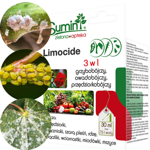 SUM33 Limocide 30 ml, 3-in-1-Mittel, Insektizid und Fungizid, gegen Spinnmilben und Schädlinge