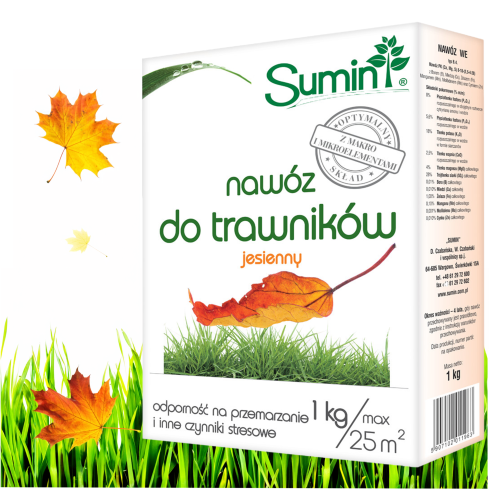SUM68 SUMIN RASENDÜNGER 1KG HERBST OPTIMALE ZUSAMMENSETZUNG
