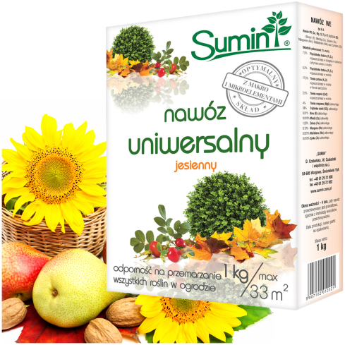 SUM70 SUMIN UNIVERSAL HERBSTDÜNGER 1KG OPTIMALE ZUSAMMENSETZUNG