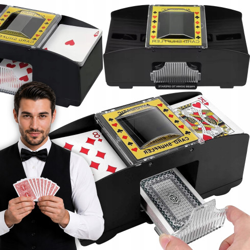 Poker-Kartenschüttler, automatischer Kartenschüttler, Pokerset, Poker