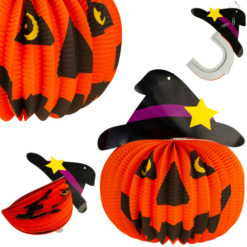 TG38920 HALLOWEEN KÜRBIS HÄNGENDE DEKORATION GROSSE ANHÄNGER