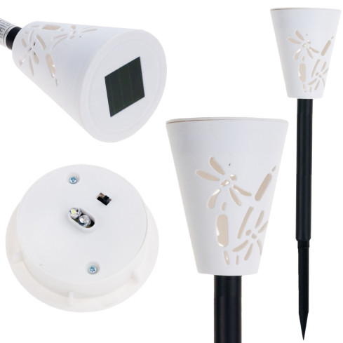 TG45634 SOLAR GARTENLAMPE ANGETRIEBEN WEISS KALT FARBE