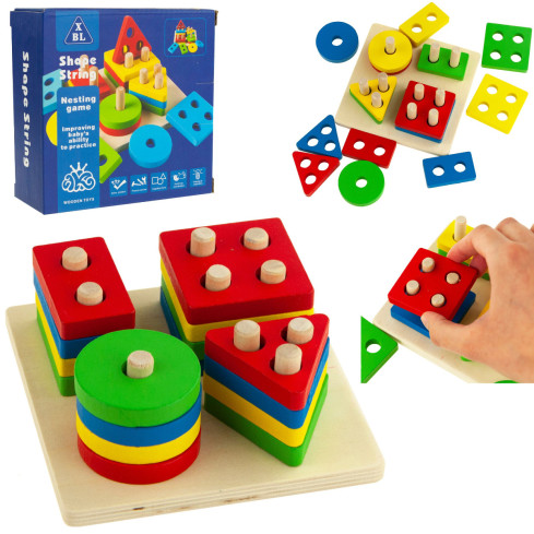 TG50018 Sortiermaschine TREE SHAPES TOYS Puzzlespielblöcke