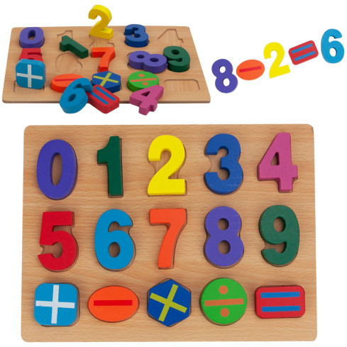 Tg50034 Zahlenholzklötze Zählpuzzle Zahlenpuzzles