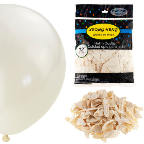 TG53243-4 LUFTBALLONS 100PCS PERLE WEISS HOCHZEIT KOMMUNION GEBURTSTAG