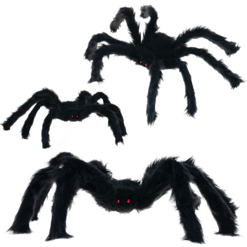 TG53254 RIESIGE HAARIGE SPINNE GRUSELIG HALLOWEEN GROSS