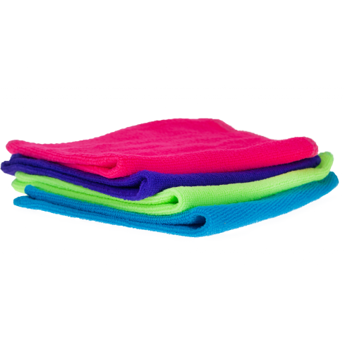 TG53490 4x Mikrofasertuch weiche Mikrofaser-Reinigungstücher