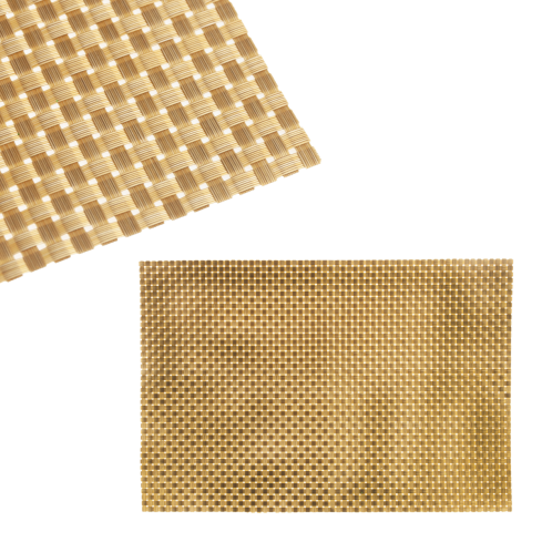 TG55049-2 Tischunterlage, goldene Tischmatte für Teller, Weihnachts-Tischdekoration