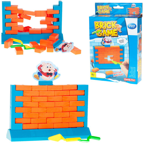 TG55504 FAMILIE WAND SPIEL GESCHICKLICHKEIT GROSSEN SPASS FALLEN ZIEGEL EINE WAND BAUEN