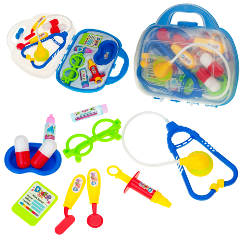TG55505-1 DOCTOR BLAU DOCTOR KIT IM SPIELZEUGKOFFER KLEINER DOKTOR STETHOSKOP
