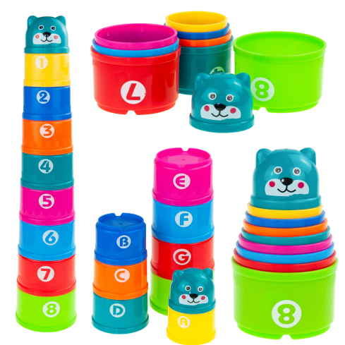 TG55517 PYRAMIDE BECHER SPIELZEUG PUZZLE TURM