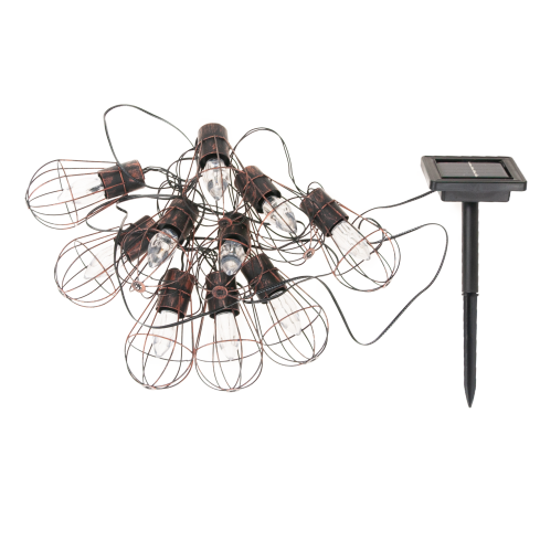 TG60432 SOLARLEUCHTEN 10LED LOFT DRAHT GARTEN KLIMA