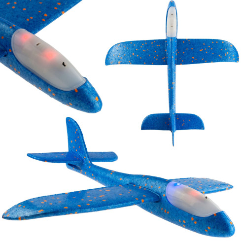 TG56682-1 Styropor-Flugzeug mit LED-Beleuchtung