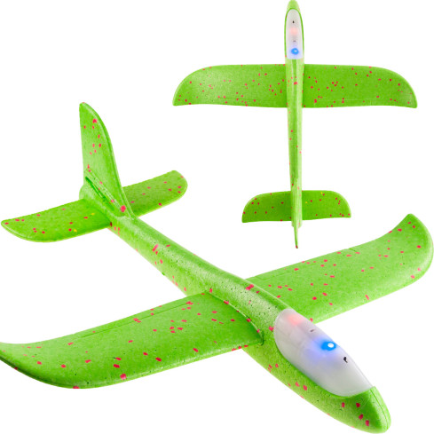 TG56682-2 Styropor-Flugzeug mit LED-Beleuchtung