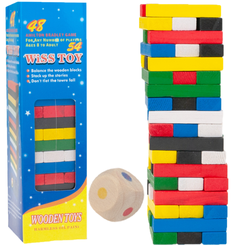 TG56690 Jenga, klein, bunt