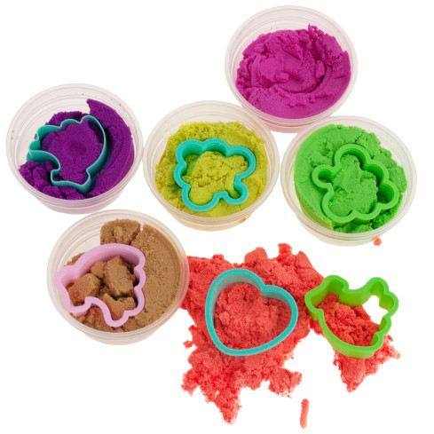 TG60423 Kinetic Sand „Piankolina“ – 6er-Set + Sandform-Set