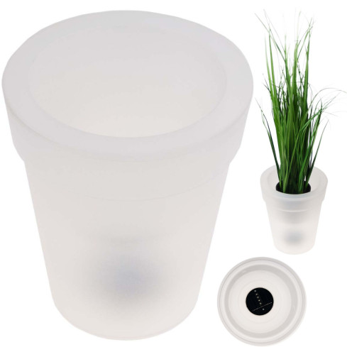 TG60450 LED-Topf SOLAR-BELEUCHTUNG LAMPE WEISS