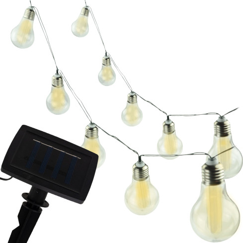 TG60455 GIRLANDA SOLAR-LAMPE SOLAR-Glühbirnen GARTENLEUCHTE FÜR BALKON LICHTKETTE