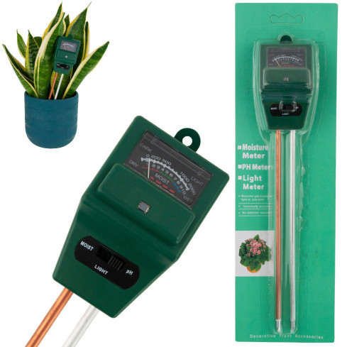 TG60492 SÄUREMESSER BODEN PH TESTER SONNE BODEN 3IN1