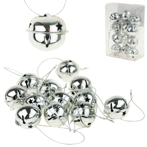 TG61393-1 TOGGLE BOMB TOLLS METALL x12 SILBERE KÄNDERRINGE