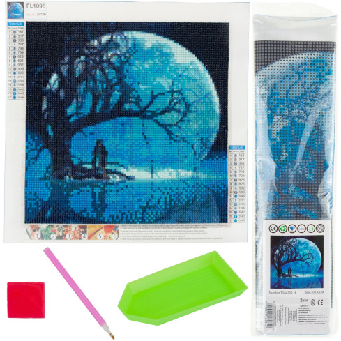 TG64203-16 DIAMANT-STICKEREI MALEREI 3D MOND