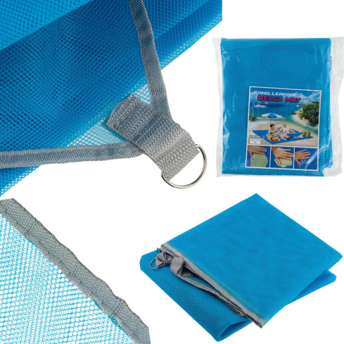 TG64477 Strand Stranddecke XXL 200x150 SAND FREE mit Haken