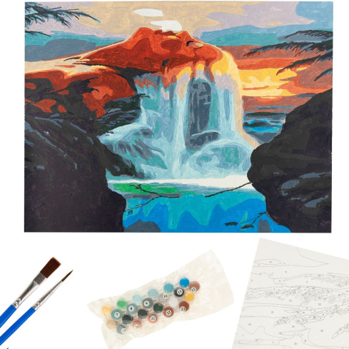 TG64616-4 HINTERGRUNDBILD OHNE RAHMEN 30x40 MYTISCHES WASSERPAD