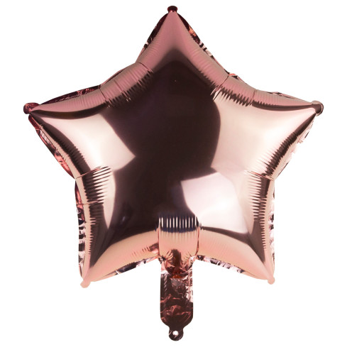 TG66234-3 FOLIENBALLON STERN ROSA GEBURTSTAG STERN FÜR HELIUM