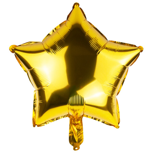 TG66234-2 FOLIE BALLON STERN GOLD GEBURTSTAG STERN FÜR HELIUM