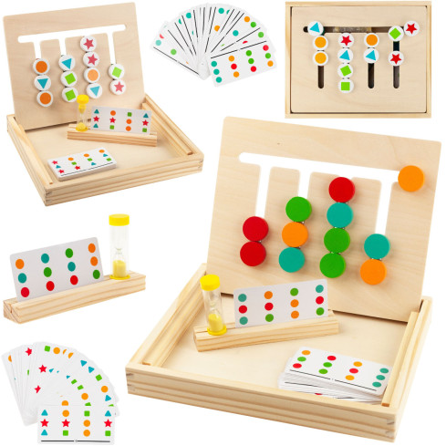 TG67008 Holz-Sortierspiel: Farben und Formen lernen – Zuordnung