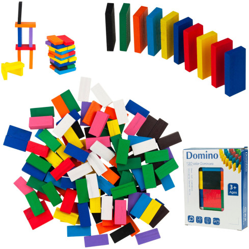 TG67014 Holz-Domino-Steine, großes Puzzle, 120 Teile