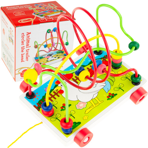 TG67025 Lern-Labyrinth mit Durchzug, groß, mit Rädchen