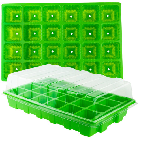 TG67367 MINI GEWÄCHSHAUS GERMINATOR SETZLING PROPAGATOR 24 FÄCHER