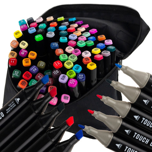 TG67374 ALKOHOL MARKER 80 STÜCK MARKER DOPPELSEITIGE MARKER
