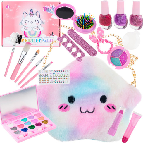 TG70498 MAKE-UP UND NAGELKUNST KIT HANDTASCHE SCHATTEN LIPPENSTIFT